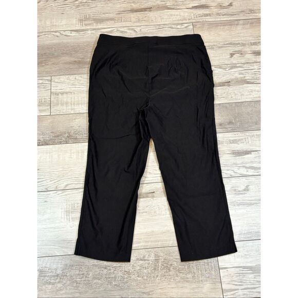Rafaella stretch Capri black pants slacks size 14 - Picture 5 of 13